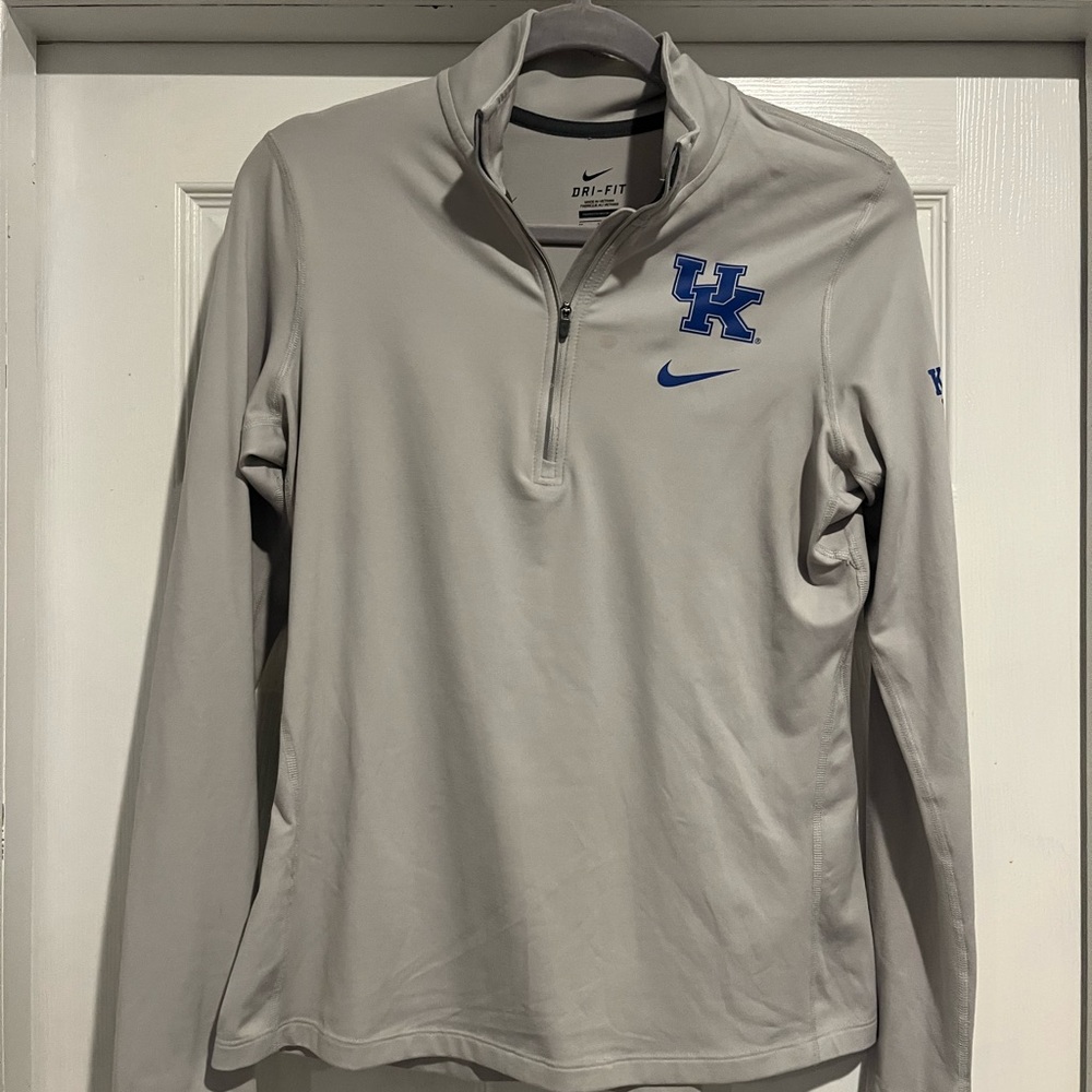 Nike Kentucky Wildcats Light Gray Dri-FIT 1/4 Zip